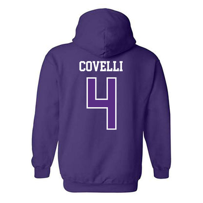 NU - NCAA Men's Soccer : Giovanni Covelli - Hooded Sweatshirt-1