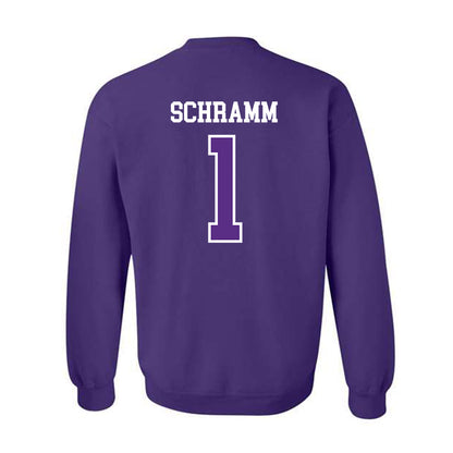 NU - NCAA Baseball : Connor Schramm - Crewneck Sweatshirt-1