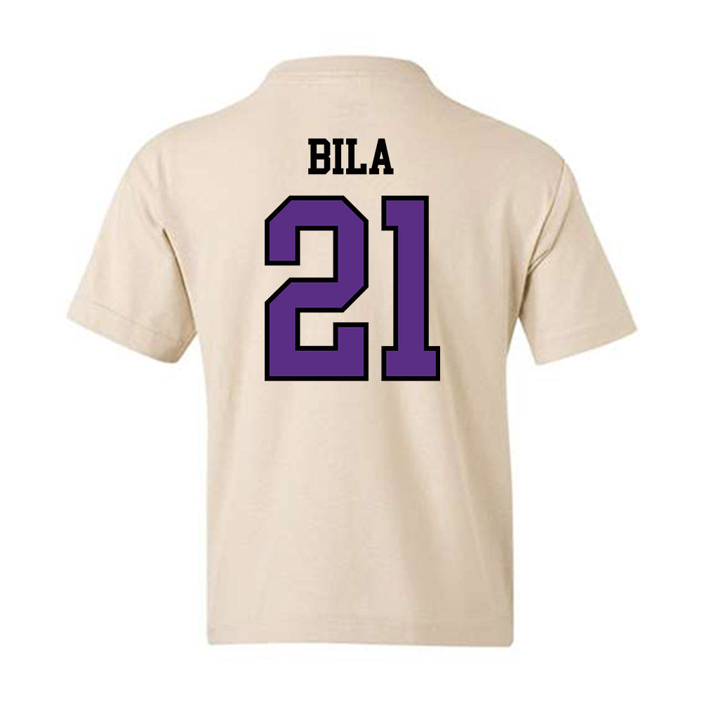 NU - NCAA Women's Basketball : Jisca Bila - Youth T-Shirt-1