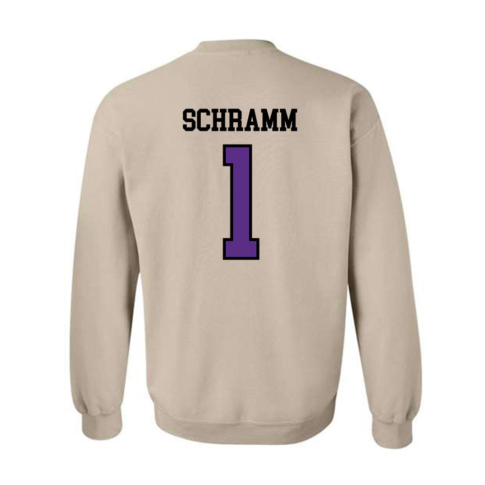 NU - NCAA Baseball : Connor Schramm - Crewneck Sweatshirt-1
