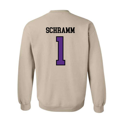 NU - NCAA Baseball : Connor Schramm - Crewneck Sweatshirt-1