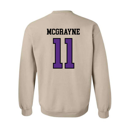 NU - NCAA Women's Lacrosse : Bianca McGrayne - Crewneck Sweatshirt-1
