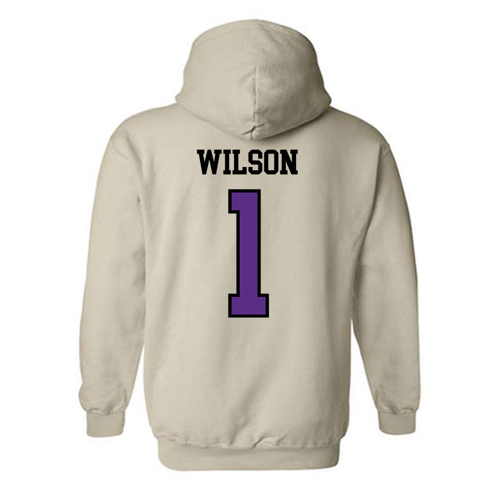 NU - NCAA Women's Basketball : Chasity Wilson - Hooded Sweatshirt-1