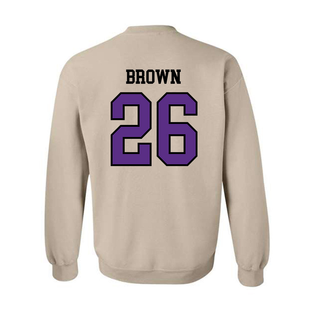 NU - NCAA Men's Soccer : Jayden Brown - Crewneck Sweatshirt-1
