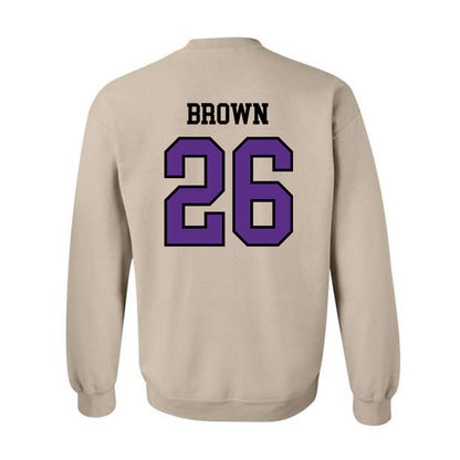 NU - NCAA Men's Soccer : Jayden Brown - Crewneck Sweatshirt-1