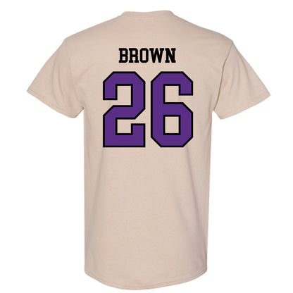 NU - NCAA Men's Soccer : Jayden Brown - T-Shirt-1