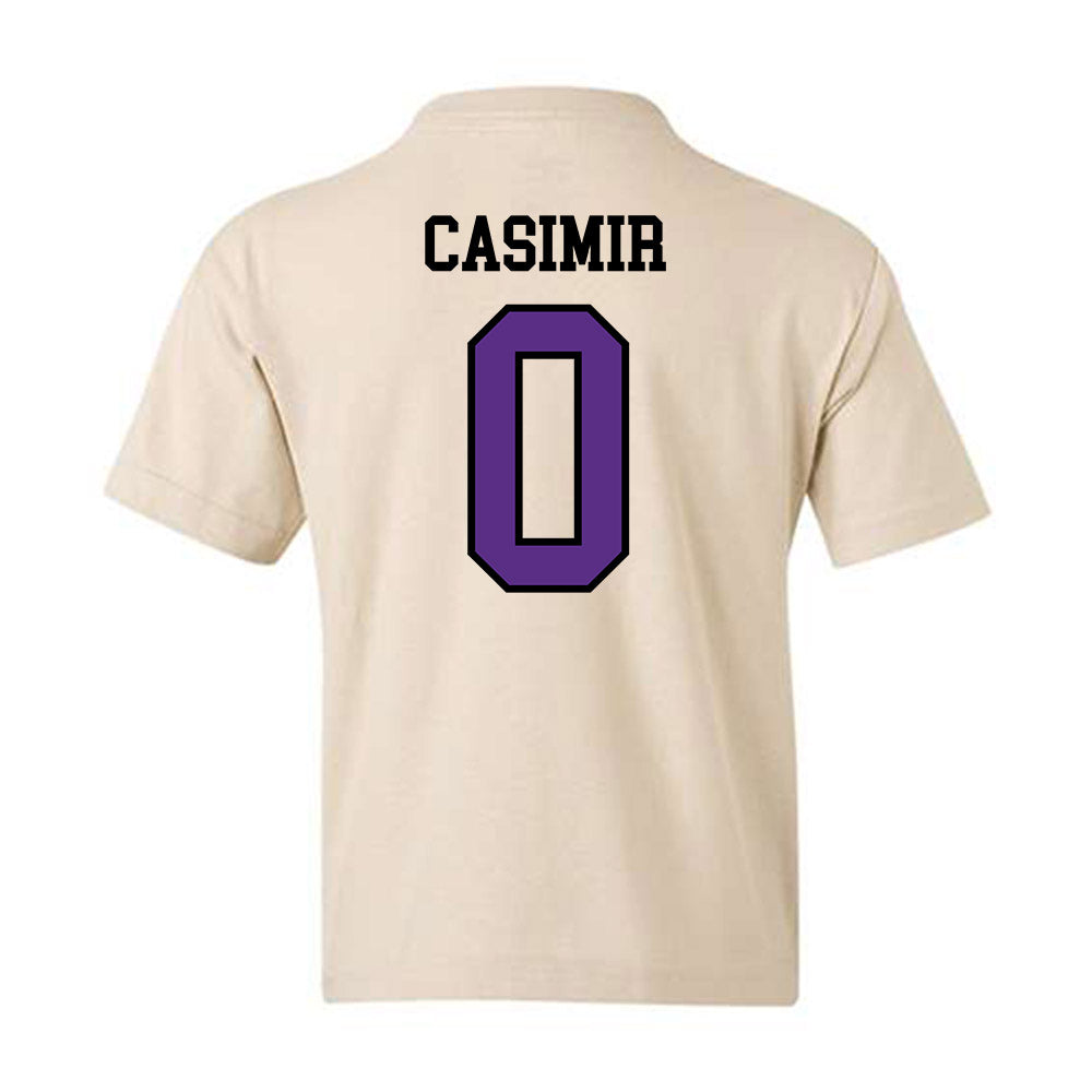 NU - NCAA Men's Soccer : Julien Casimir - Youth T-Shirt-1