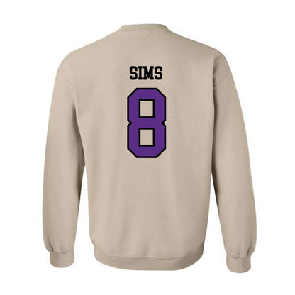 NU - NCAA Women's Basketball : Raven Sims - Crewneck Sweatshirt-1