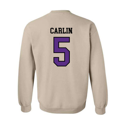 NU - NCAA Men's Ice Hockey : Noah Carlin - Crewneck Sweatshirt-1