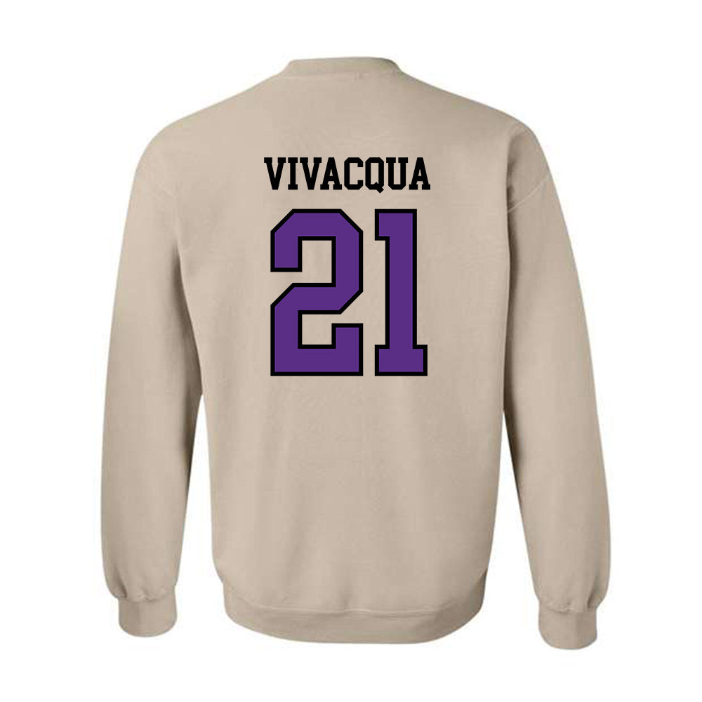 NU - NCAA Baseball : Tyler Vivacqua - Crewneck Sweatshirt-1