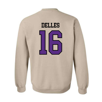 NU - NCAA Women's Lacrosse : Michaela Delles - Crewneck Sweatshirt-1