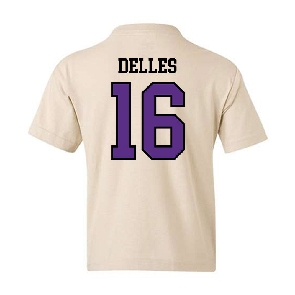 NU - NCAA Women's Lacrosse : Michaela Delles - Youth T-Shirt-1