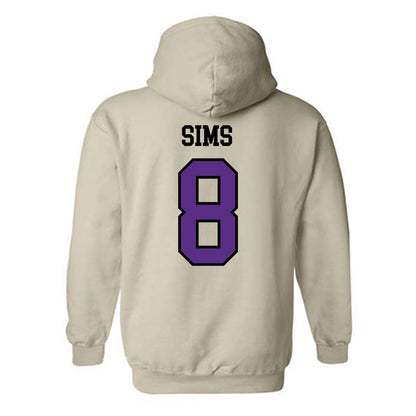 NU - NCAA Women's Basketball : Raven Sims - Hooded Sweatshirt-1