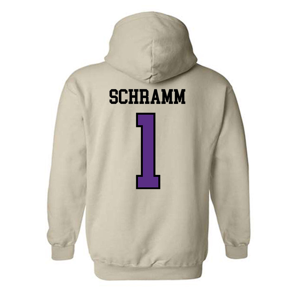 NU - NCAA Baseball : Connor Schramm - Hooded Sweatshirt-1