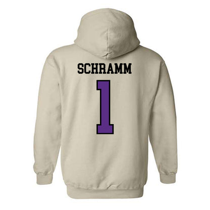 NU - NCAA Baseball : Connor Schramm - Hooded Sweatshirt-1