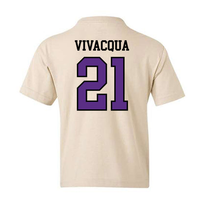 NU - NCAA Baseball : Tyler Vivacqua - Youth T-Shirt-1