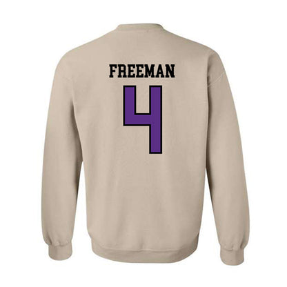 NU - NCAA Women's Basketball : Tyasia Freeman - Crewneck Sweatshirt-1