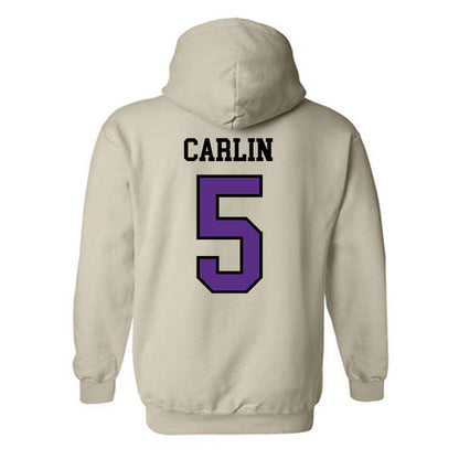 NU - NCAA Men's Ice Hockey : Noah Carlin - Hooded Sweatshirt-1