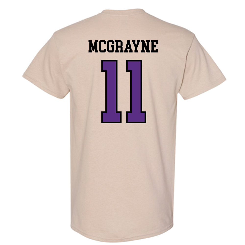 NU - NCAA Women's Lacrosse : Bianca McGrayne - T-Shirt-1