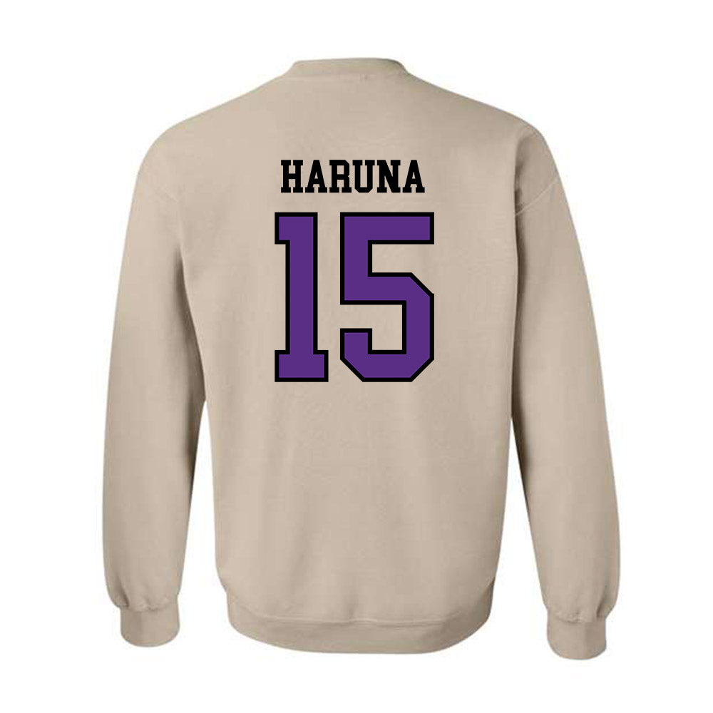 NU - NCAA Women's Basketball : Kenedie Haruna - Crewneck Sweatshirt-1