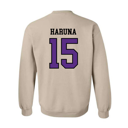 NU - NCAA Women's Basketball : Kenedie Haruna - Crewneck Sweatshirt-1