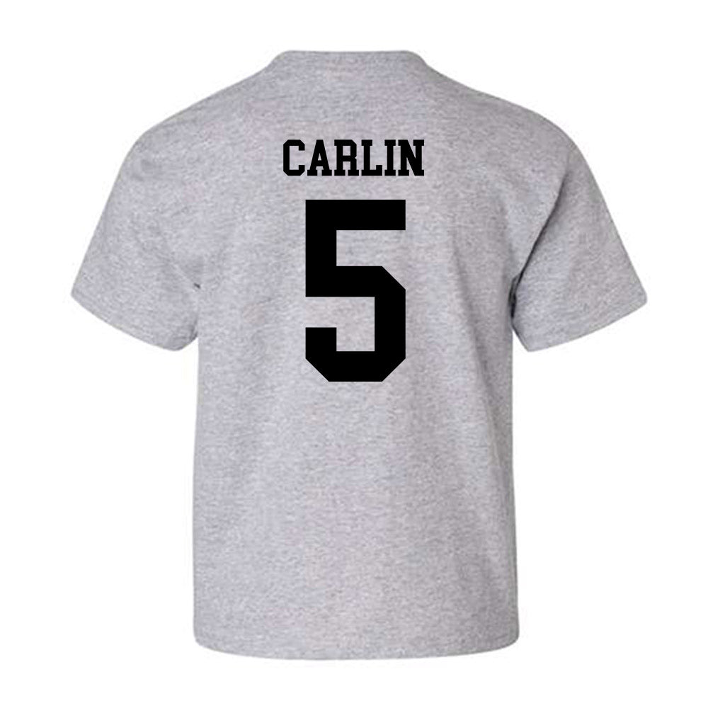 NU - NCAA Men's Ice Hockey : Noah Carlin - Youth T-Shirt-1