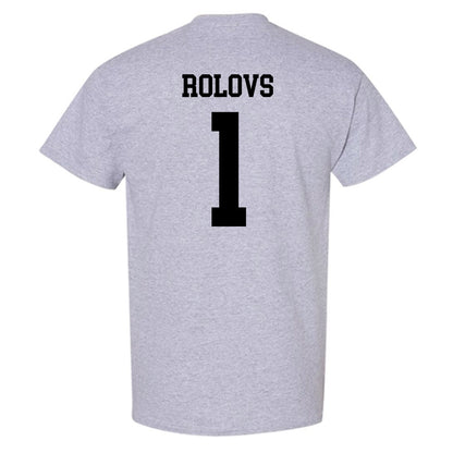 NU - NCAA Men's Ice Hockey : Deivs Rolovs - T-Shirt-1