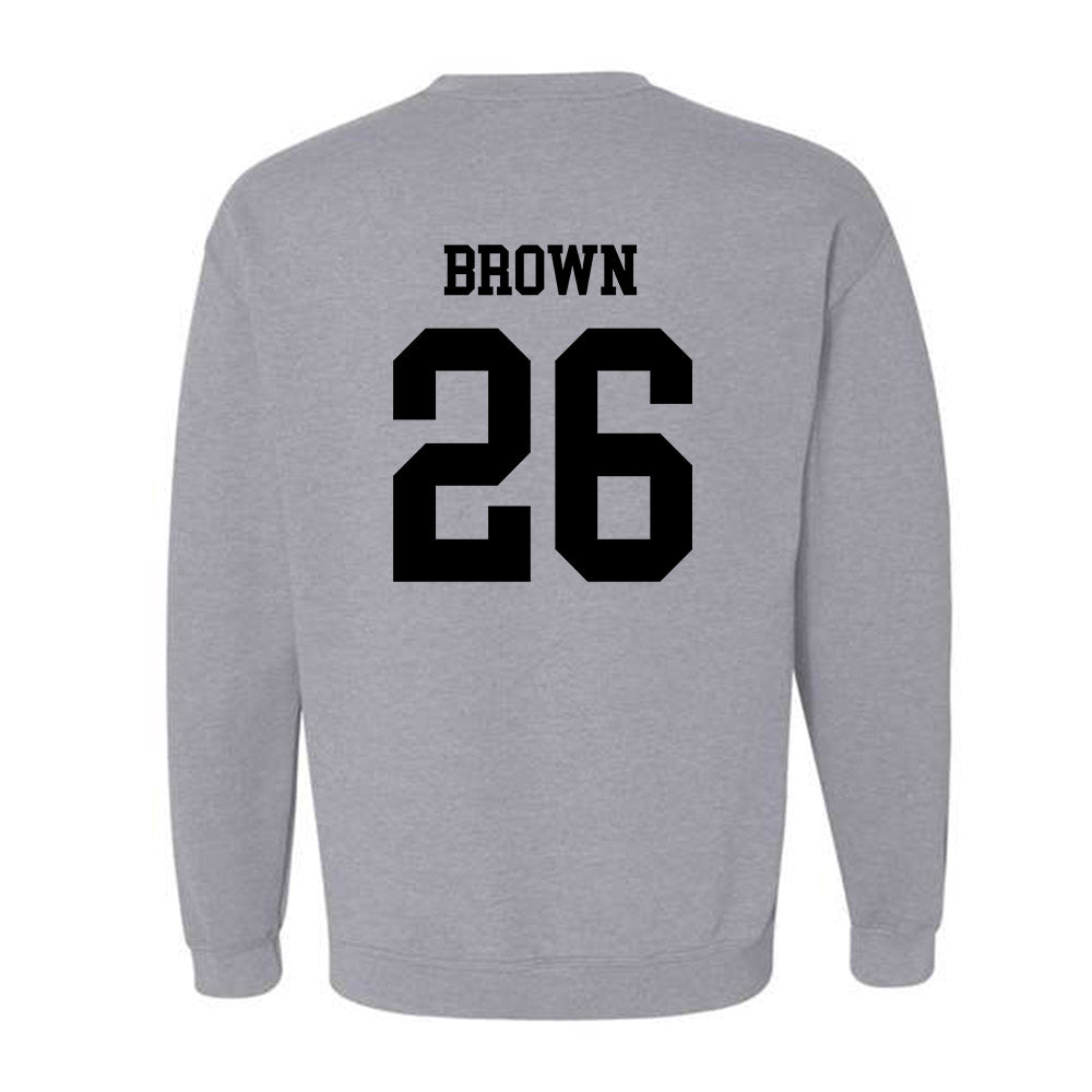 NU - NCAA Men's Soccer : Jayden Brown - Crewneck Sweatshirt-1