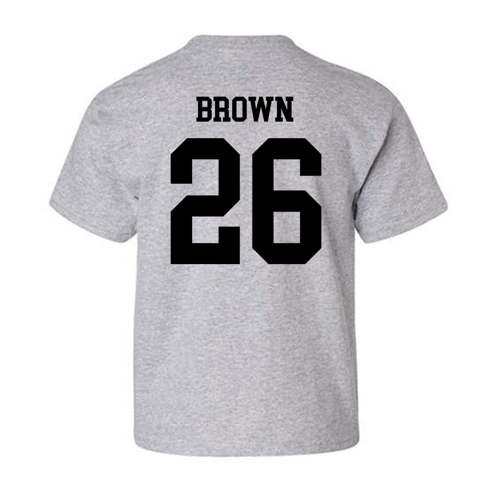 NU - NCAA Men's Soccer : Jayden Brown - Youth T-Shirt-1