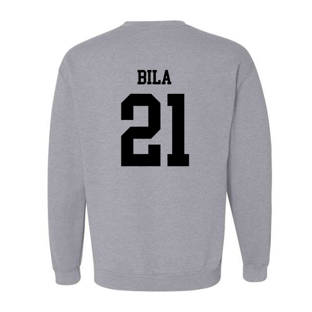 NU - NCAA Women's Basketball : Jisca Bila - Crewneck Sweatshirt-1