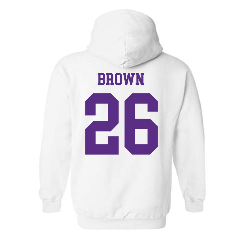 NU - NCAA Men's Soccer : Jayden Brown - Hooded Sweatshirt-1