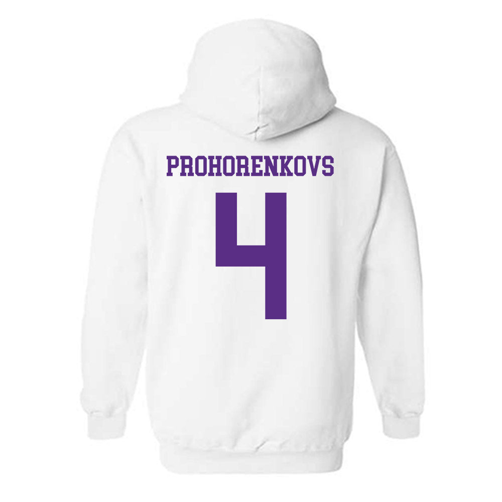 NU - NCAA Men's Ice Hockey : Glebs Prohorenkovs - Hooded Sweatshirt-1