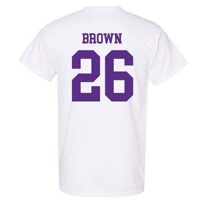 NU - NCAA Men's Soccer : Jayden Brown - T-Shirt-1