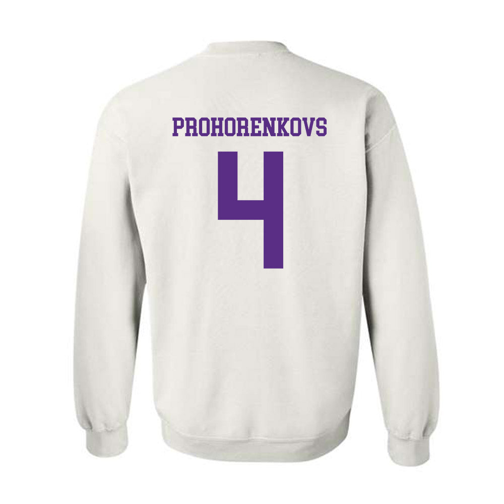NU - NCAA Men's Ice Hockey : Glebs Prohorenkovs - Crewneck Sweatshirt-1