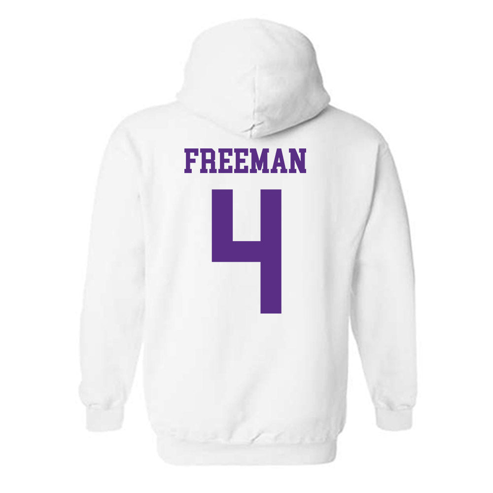NU - NCAA Women's Basketball : Tyasia Freeman - Hooded Sweatshirt-1