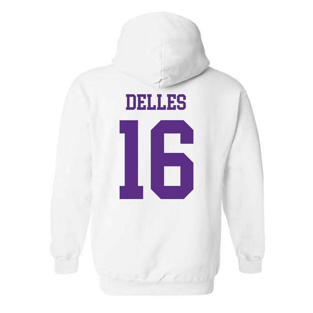 NU - NCAA Women's Lacrosse : Michaela Delles - Hooded Sweatshirt-1