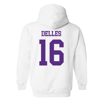 NU - NCAA Women's Lacrosse : Michaela Delles - Hooded Sweatshirt-1