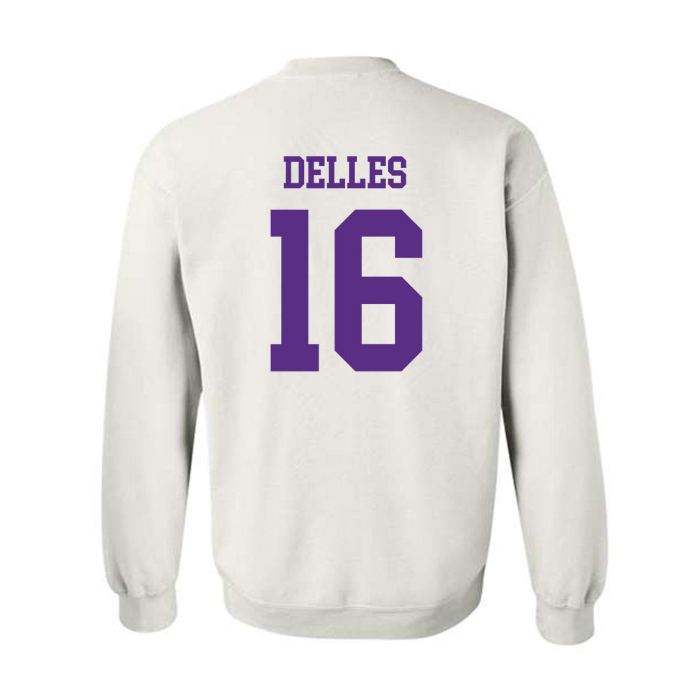 NU - NCAA Women's Lacrosse : Michaela Delles - Crewneck Sweatshirt-1