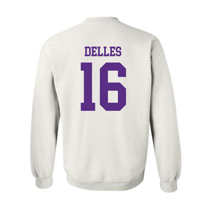 NU - NCAA Women's Lacrosse : Michaela Delles - Crewneck Sweatshirt-1