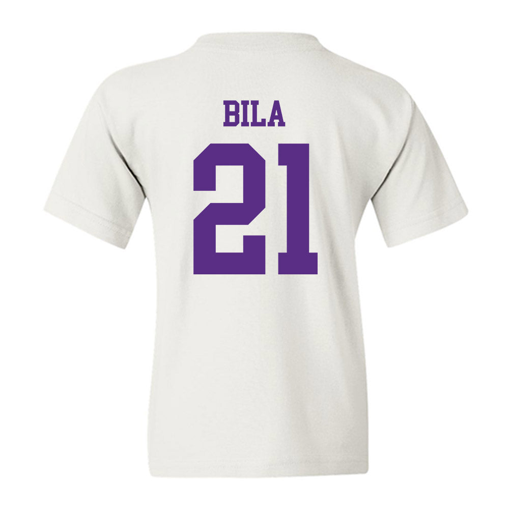NU - NCAA Women's Basketball : Jisca Bila - Youth T-Shirt-1
