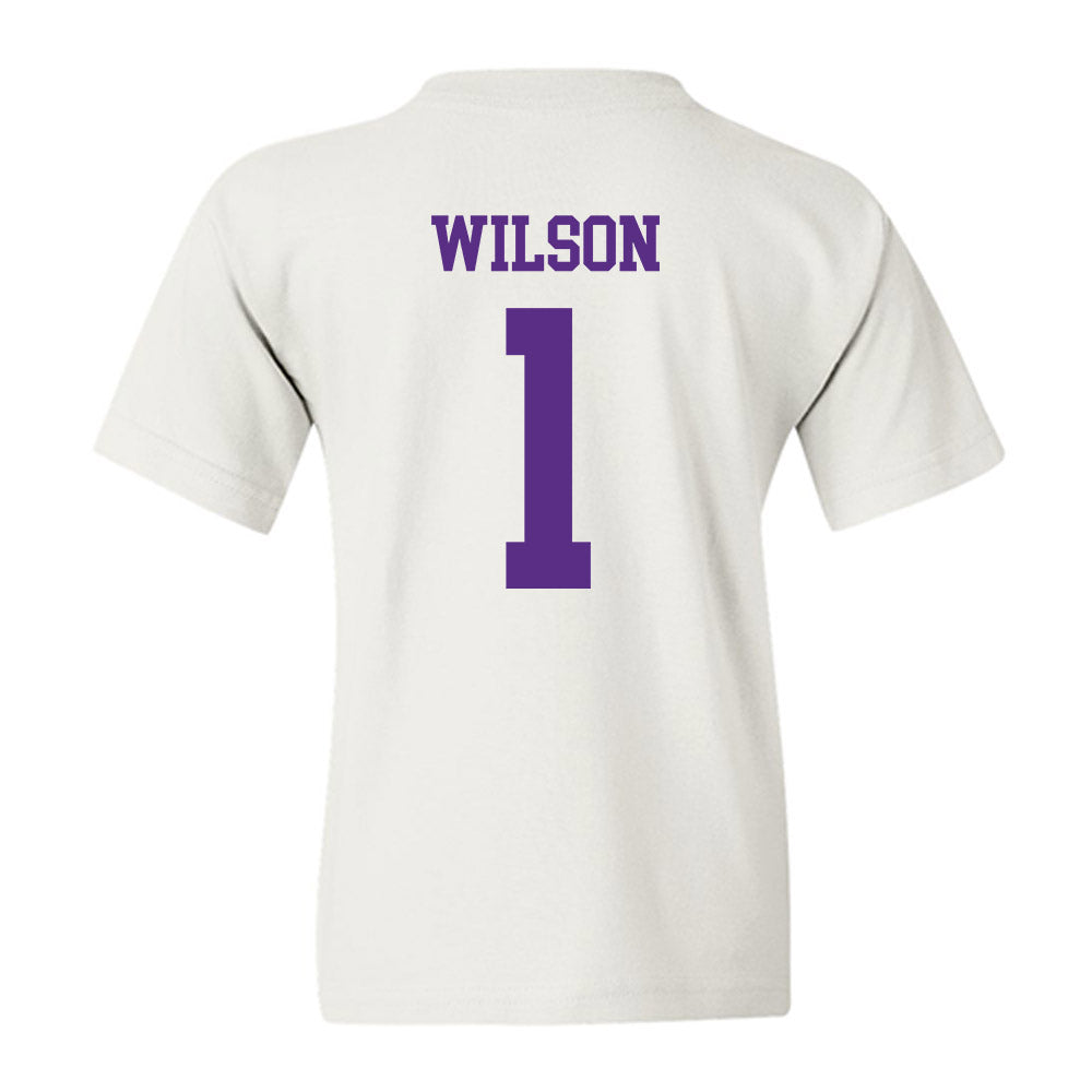 NU - NCAA Women's Basketball : Chasity Wilson - Youth T-Shirt-1