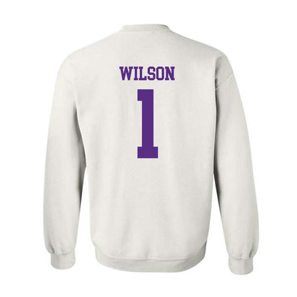 NU - NCAA Women's Basketball : Chasity Wilson - Crewneck Sweatshirt-1