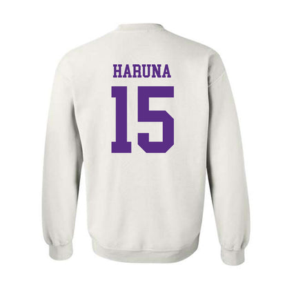 NU - NCAA Women's Basketball : Kenedie Haruna - Crewneck Sweatshirt-1