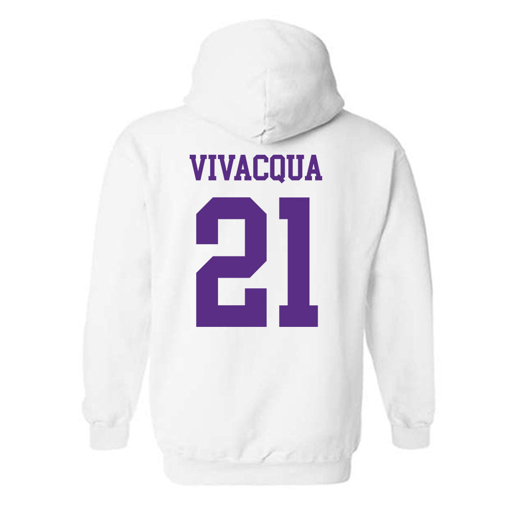 NU - NCAA Baseball : Tyler Vivacqua - Hooded Sweatshirt-1