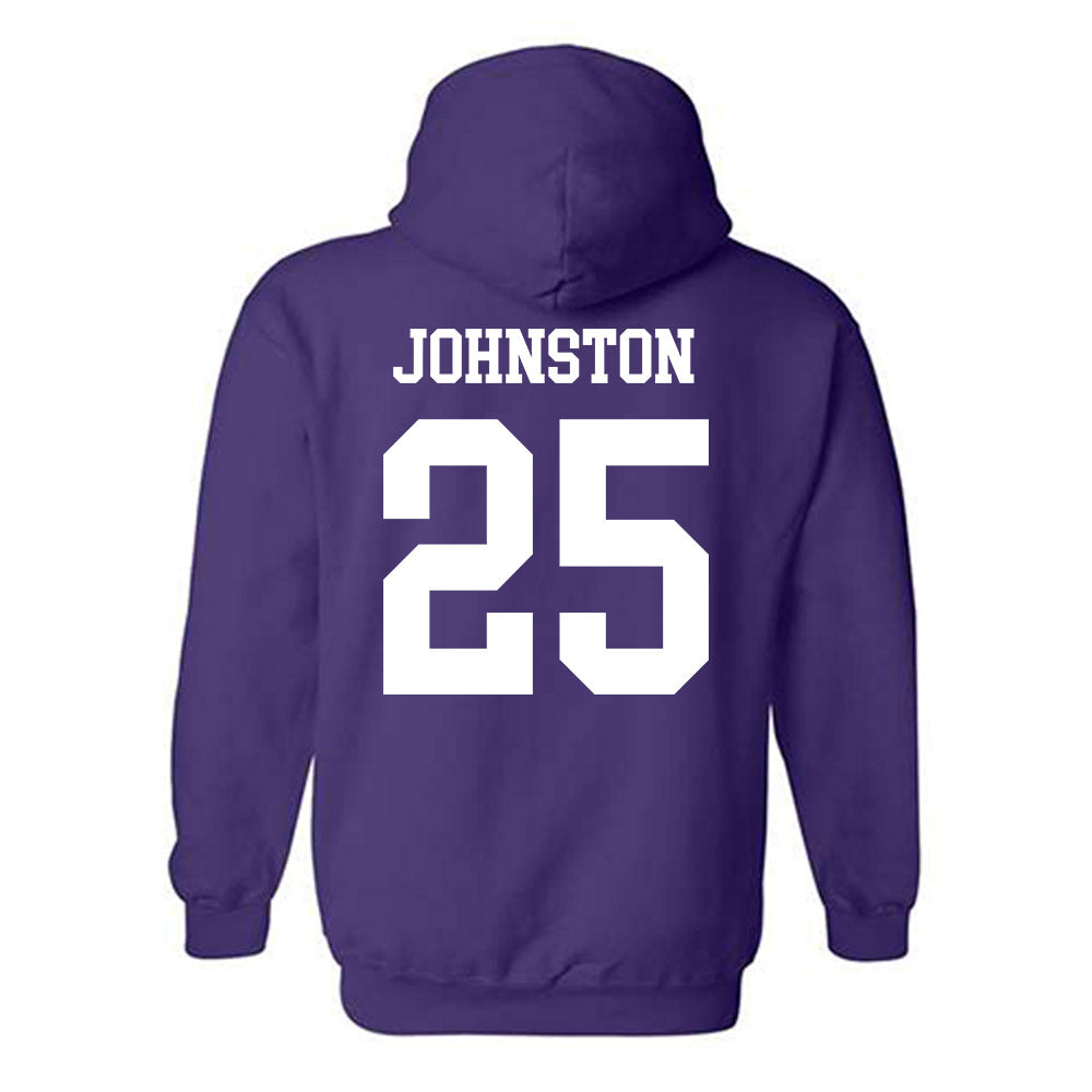 NU - NCAA Baseball : Tyler Johnston - Hooded Sweatshirt-1
