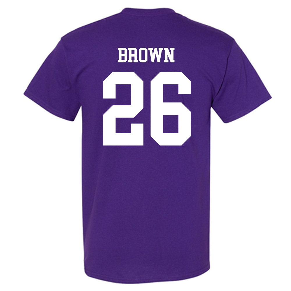 NU - NCAA Men's Soccer : Jayden Brown - T-Shirt-1