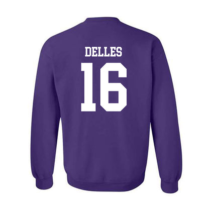 NU - NCAA Women's Lacrosse : Michaela Delles - Crewneck Sweatshirt-1