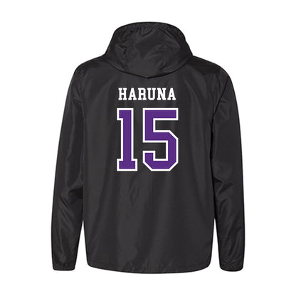 NU - NCAA Women's Basketball : Kenedie Haruna - Windbreaker-1