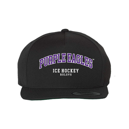 NU - NCAA Men's Ice Hockey : Deivs Rolovs - Snapback Hat-0