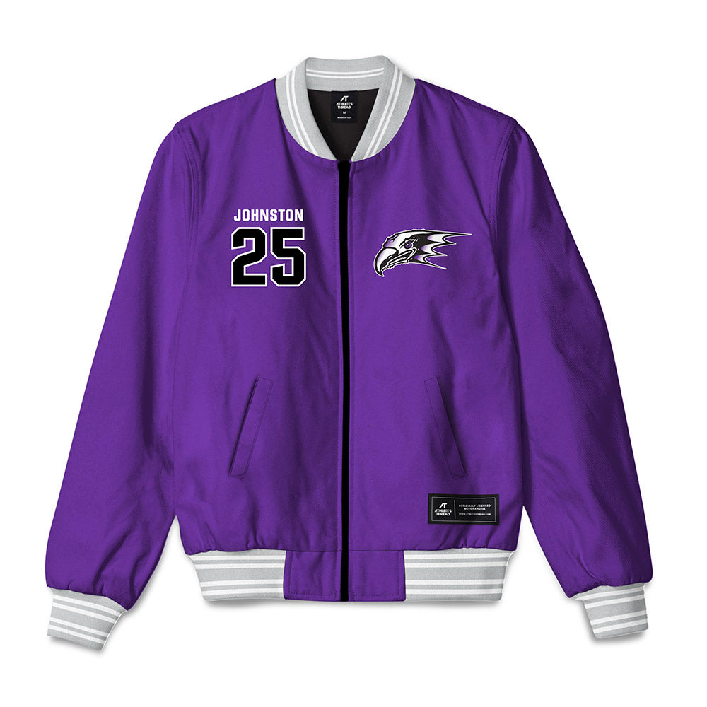NU - NCAA Baseball : Tyler Johnston - Bomber Jacket-0